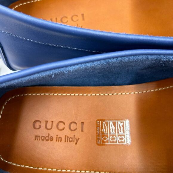 Men’s Gucci interlocking GG leather driver loafers size 12 made in Italy - Picture 6 of 10